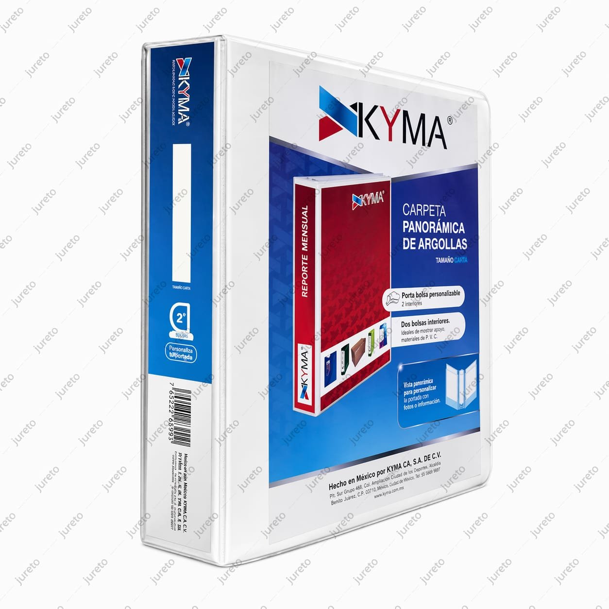 CARPETA BLANCA DE ARGOLLA "D" DE 2" KYMA