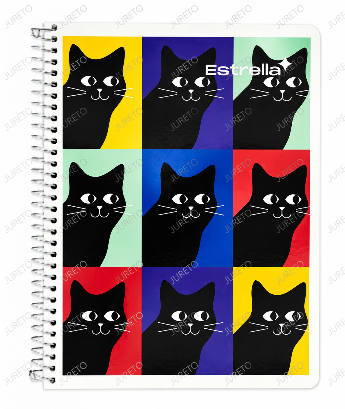 CUADERNO ESPIRAL FORMA FRANCESA 100 HOJAS DE CUADRO GRANDE MARCA ESTRELLA