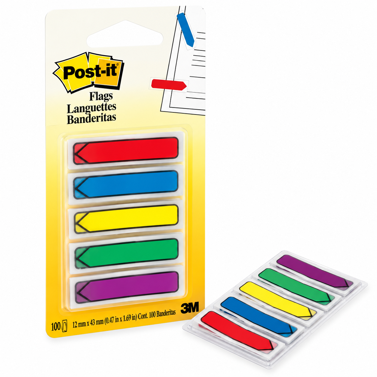BANDERITAS MARCADORES 11,9MMX43MM CON 100