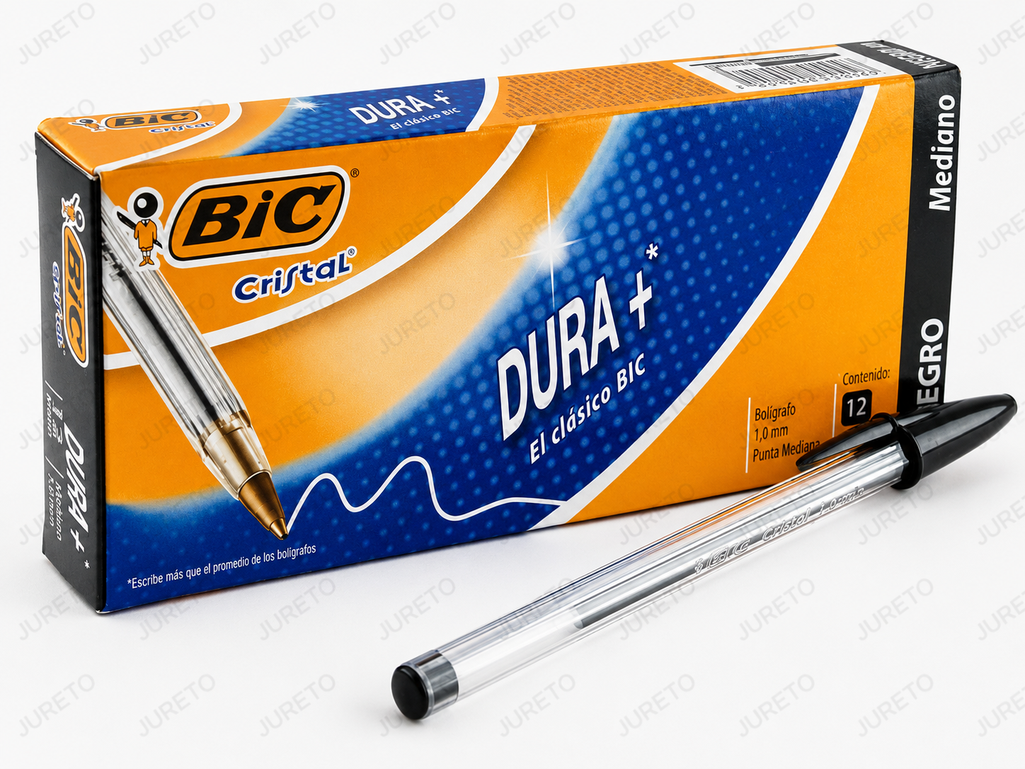 BOLIGRAFO BIC CRISTAL DURA COLOR NEGRO PUNTO MEDIO